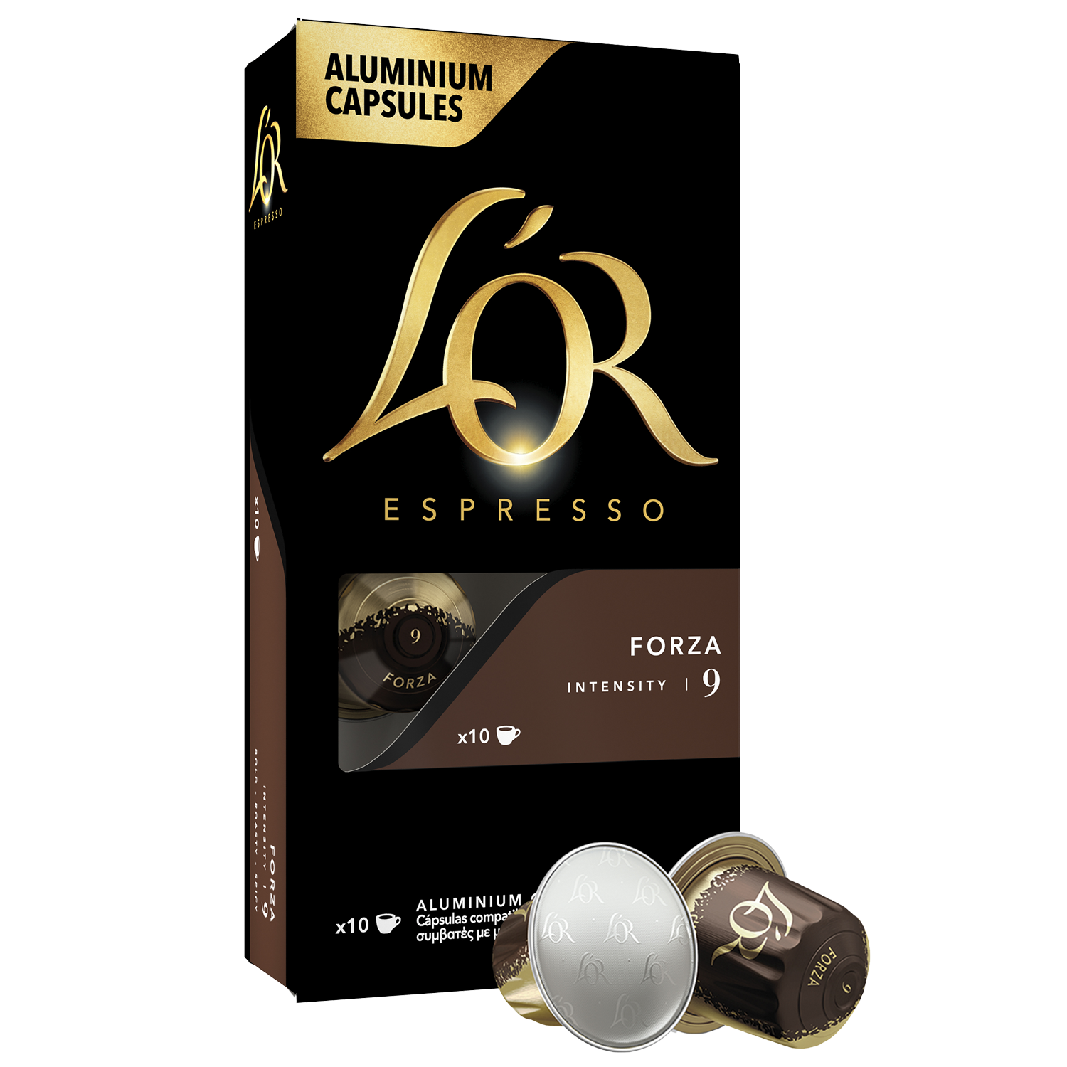 L'Or Espresso Capsules de café espresso, Forza, intensité 9