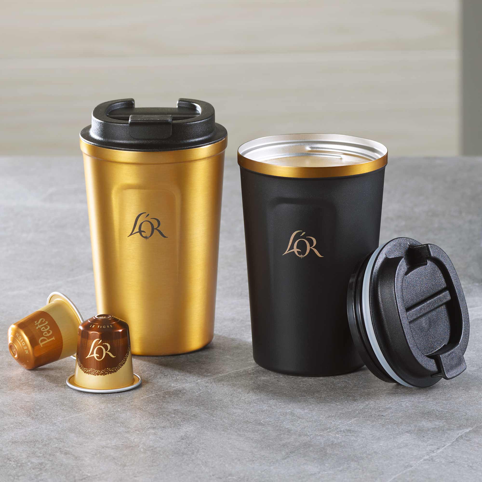 L'OR Travel Mug Black