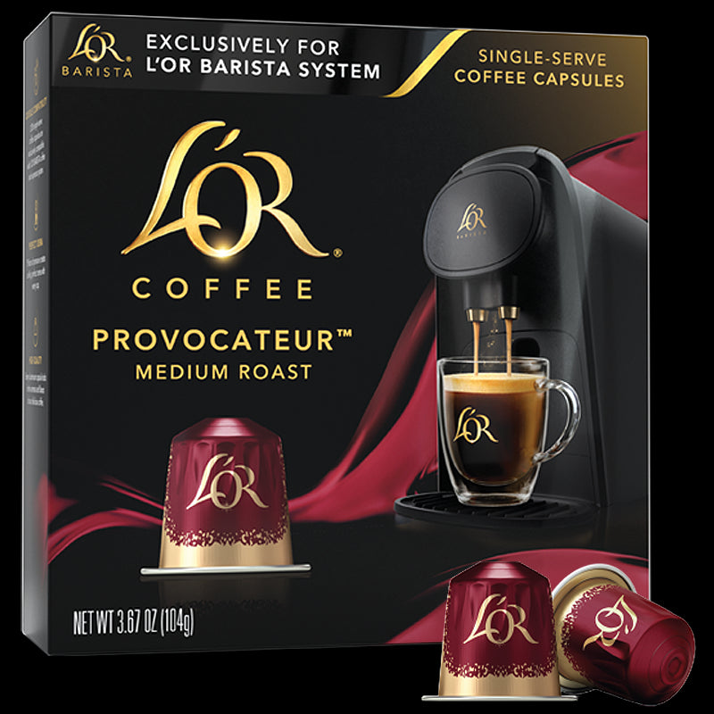 Image of L'OR Provocateur Coffee Box with Capsules.