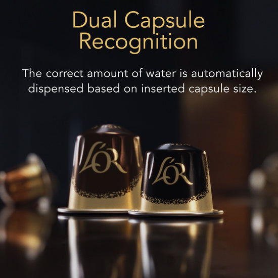 Image of coffee capsule and espresso capsule