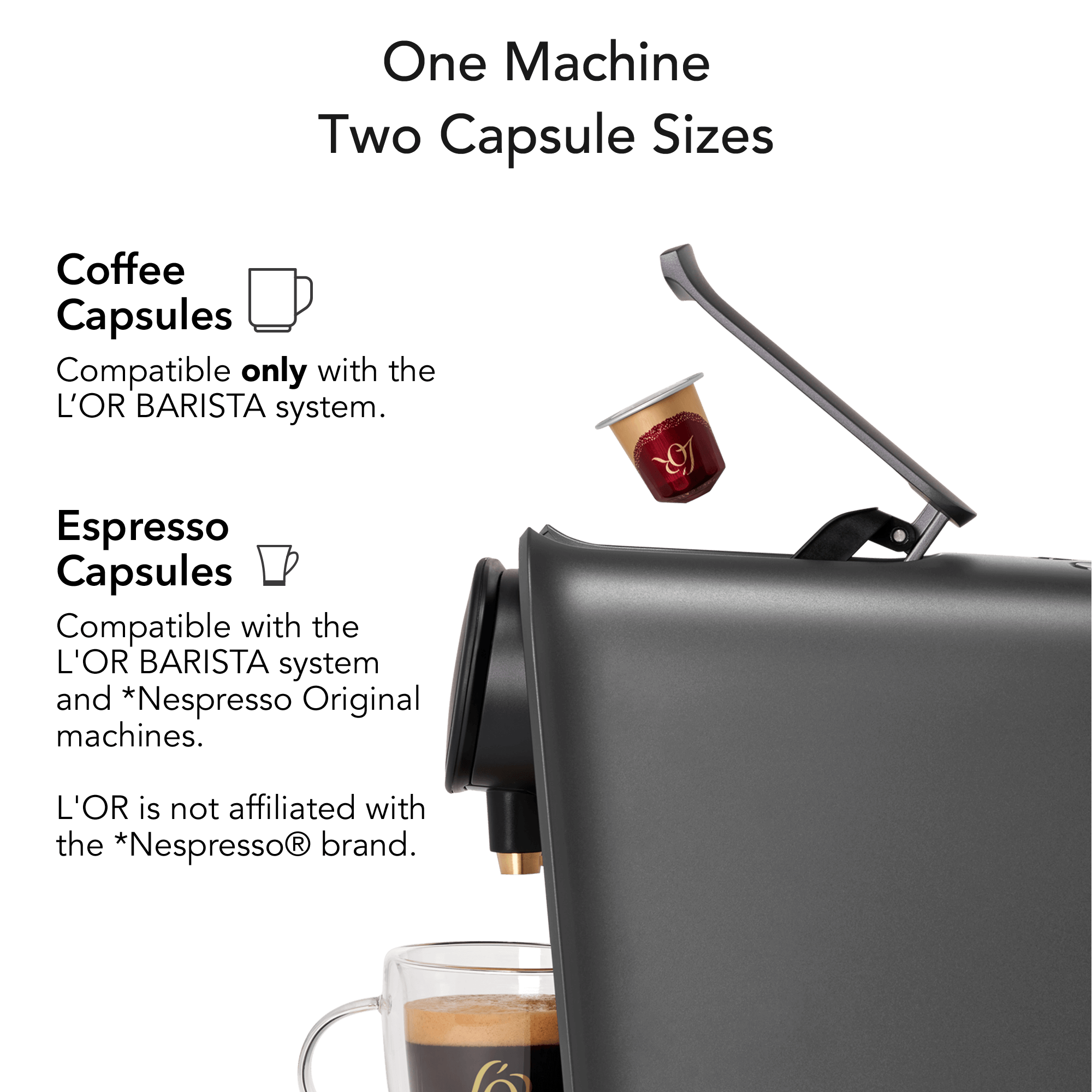 Image of Cashmere Grey L'OR BARISTA System with frother