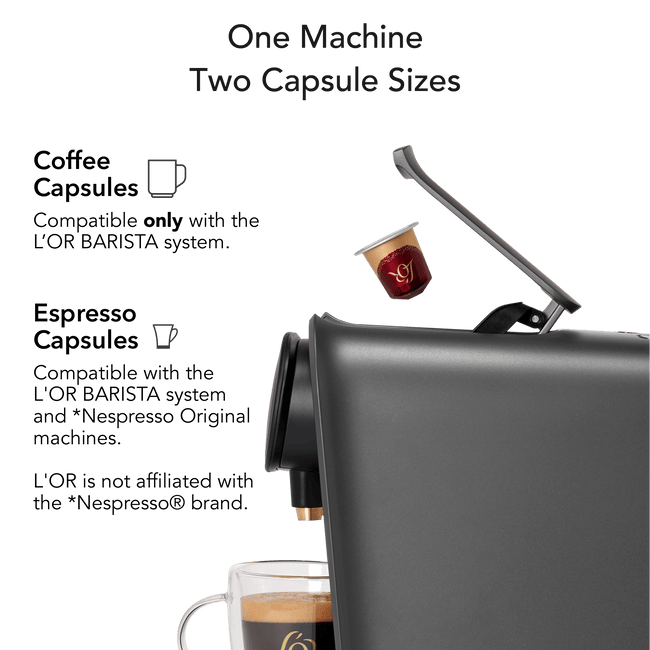 Image of Cashmere Grey L'OR BARISTA System with frother