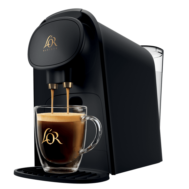 Image of L'OR BARISTA System in black with 30 free capsules