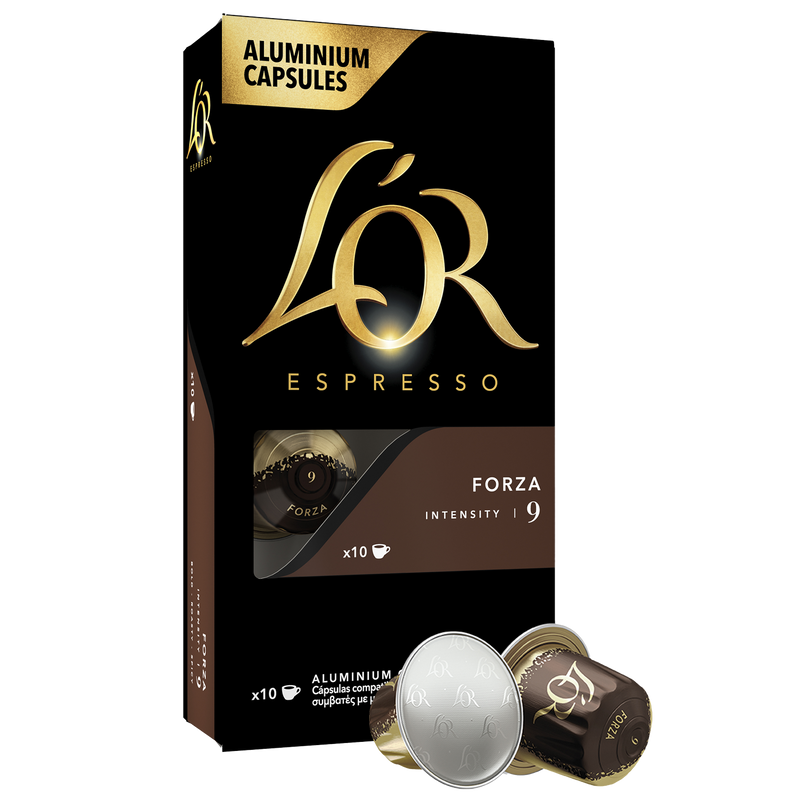 Capsules de café L'Or Espresso Forza - Boîte de 20 sur
