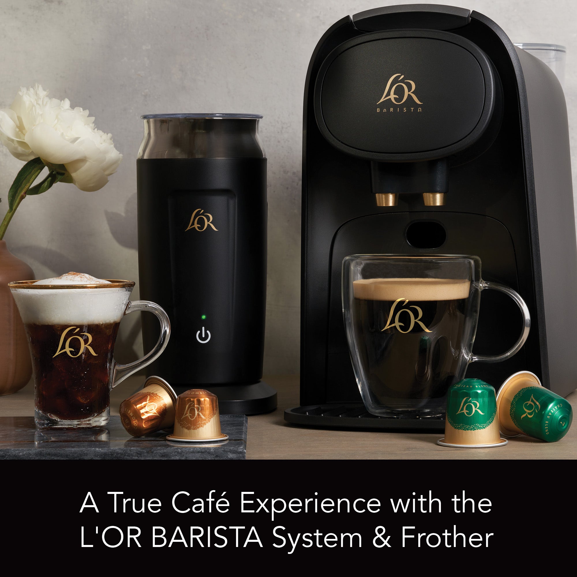 Image of frother with L'OR BARISTA System