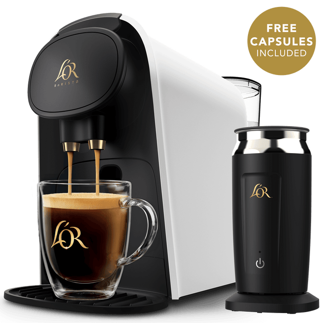 Image of white L'OR BARISTA with Frother