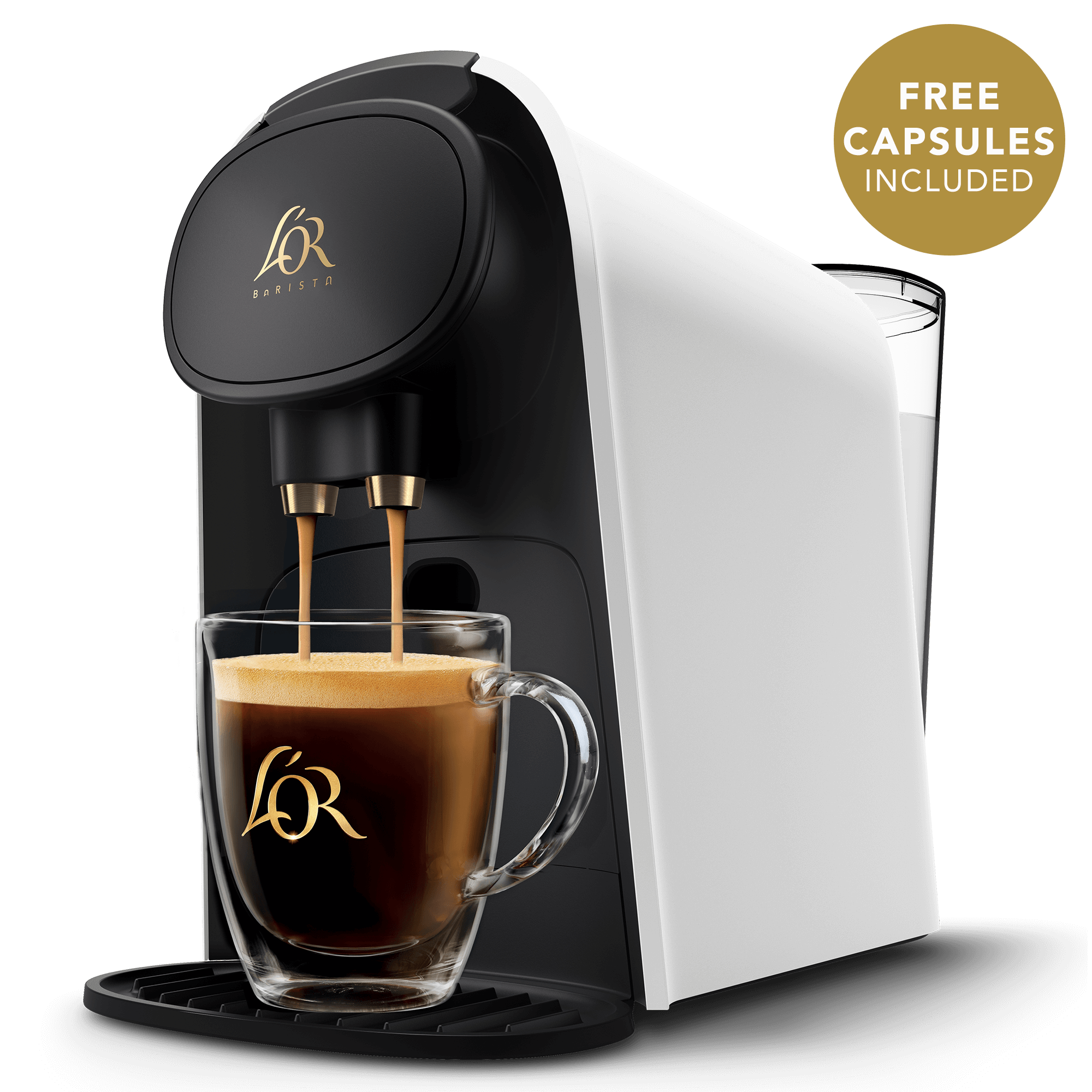 L'OR BARISTA Coffee & Espresso System - Satin Blanc