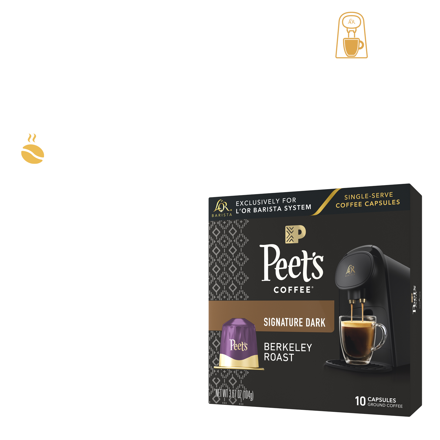 A dark roast that provides a warm and welcoming experience.