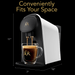 Image of L'OR BARISTA System with dimensions.