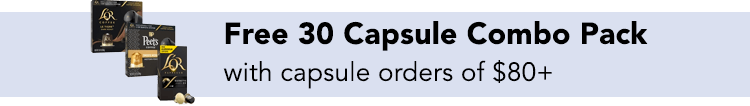 Free 30 Capsule Combo Pack with capsule orders of $80+