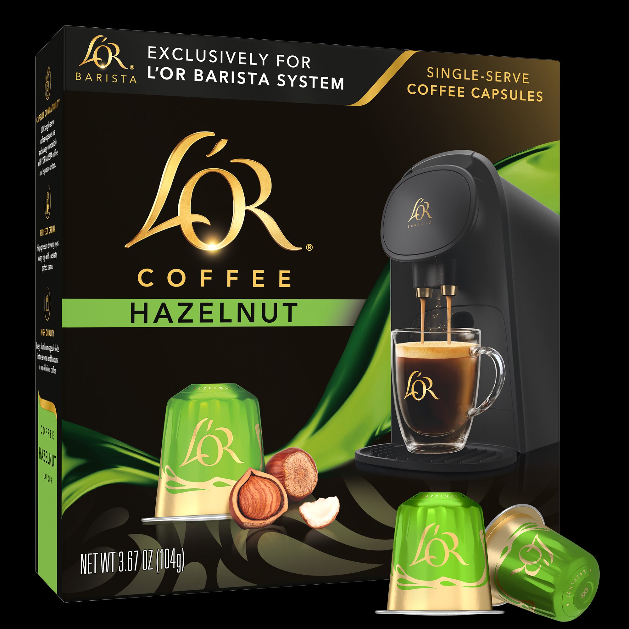 Image of Hazelnut Coffee Box with Capsule