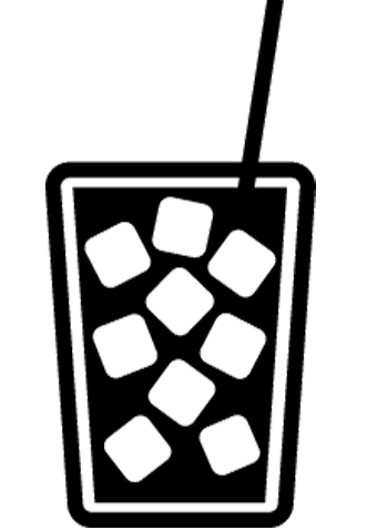 icon of iced coffee drink