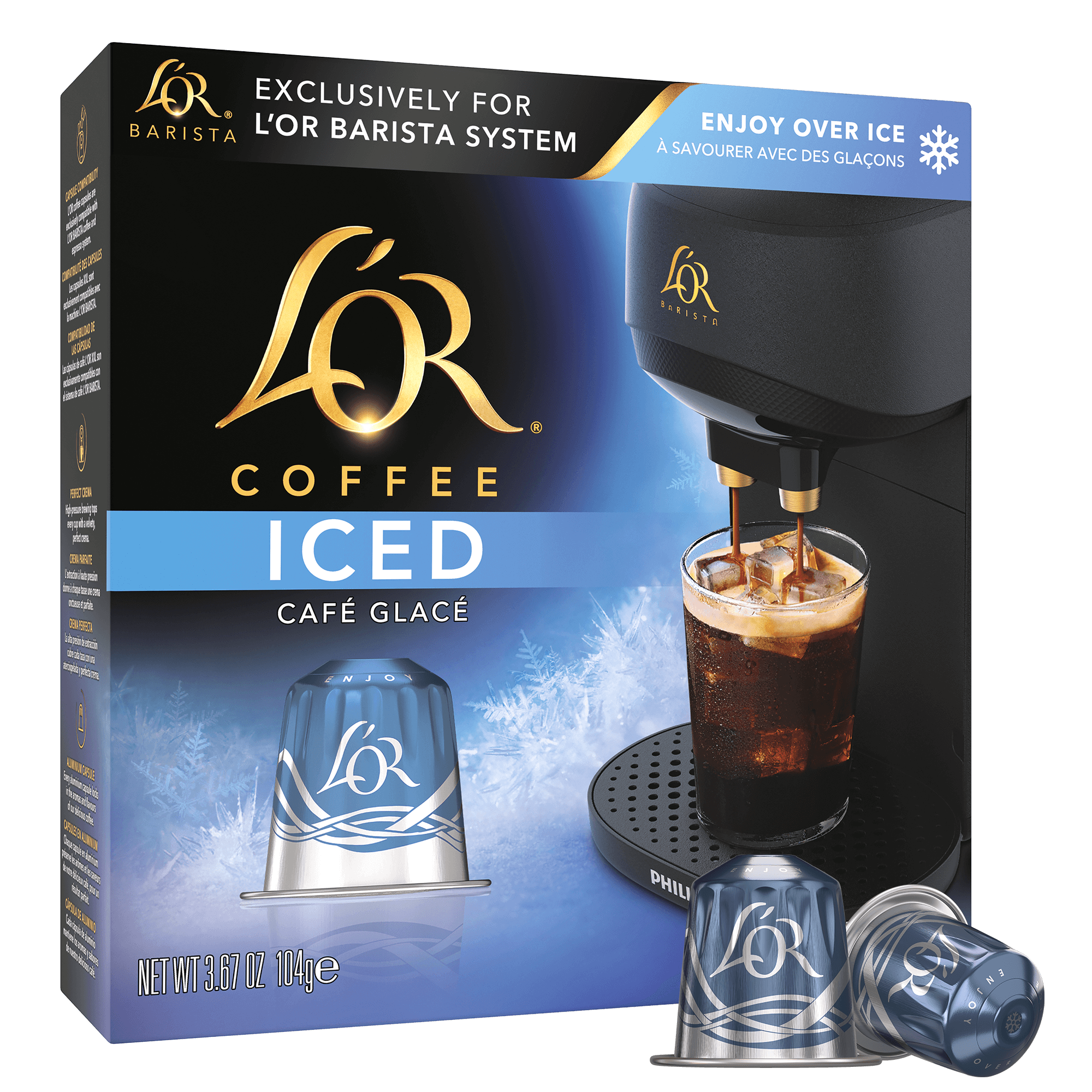 Image of Iced Coffee Box and Capsules