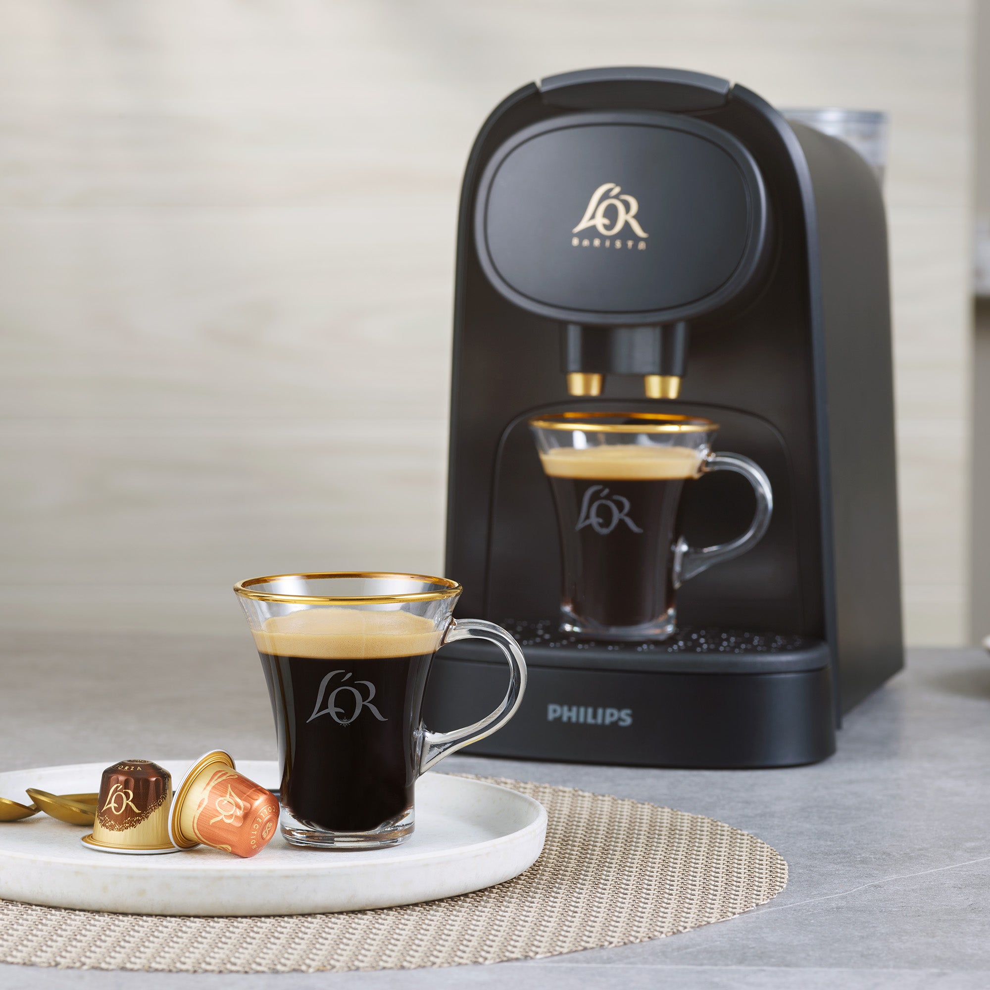 Image of espresso cup and L'OR BARISTA System