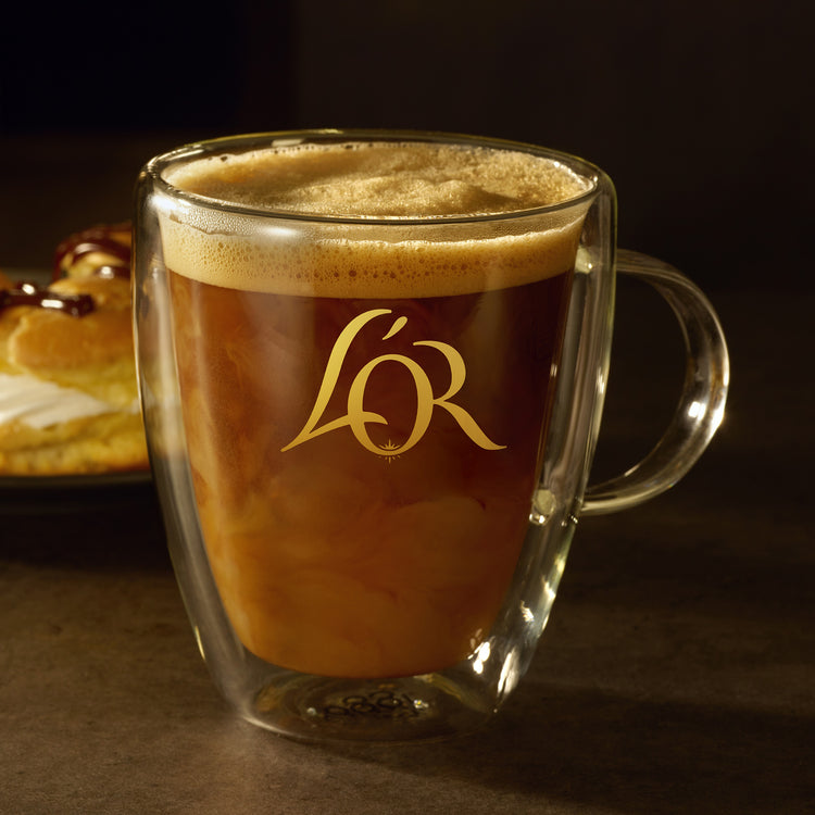 L'OR Double-Walled Glass Coffee Cup