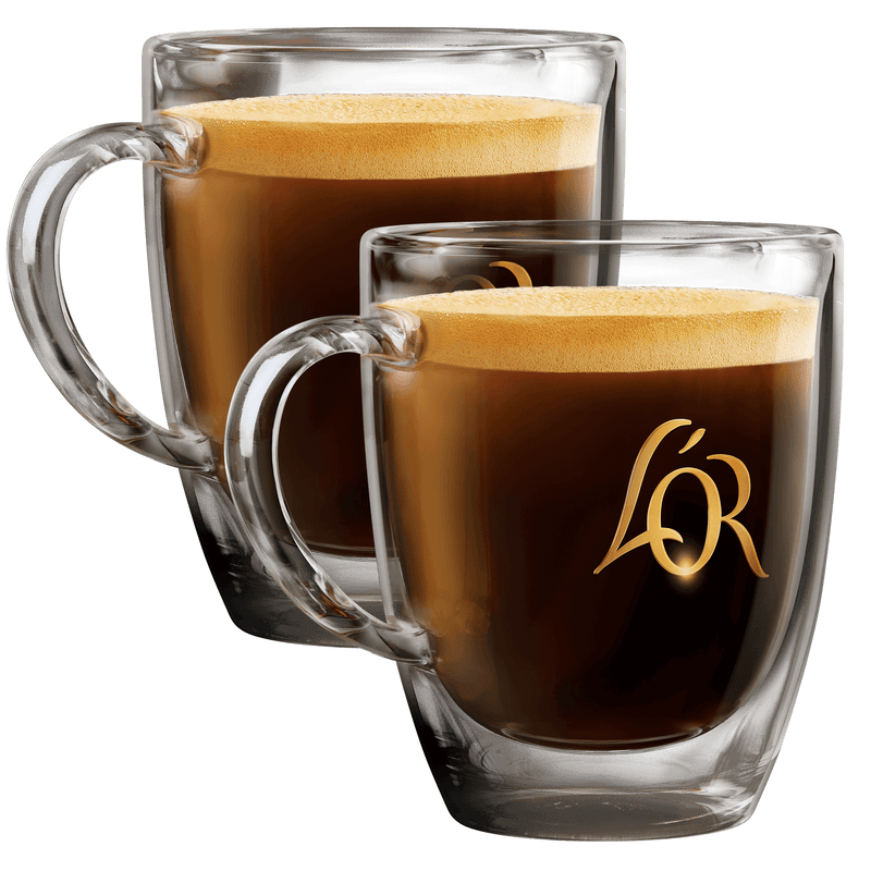 200ml simple transparent coffee cup double-layer glass mug with handle high  temperature cappuccino coffee cup cafe mug