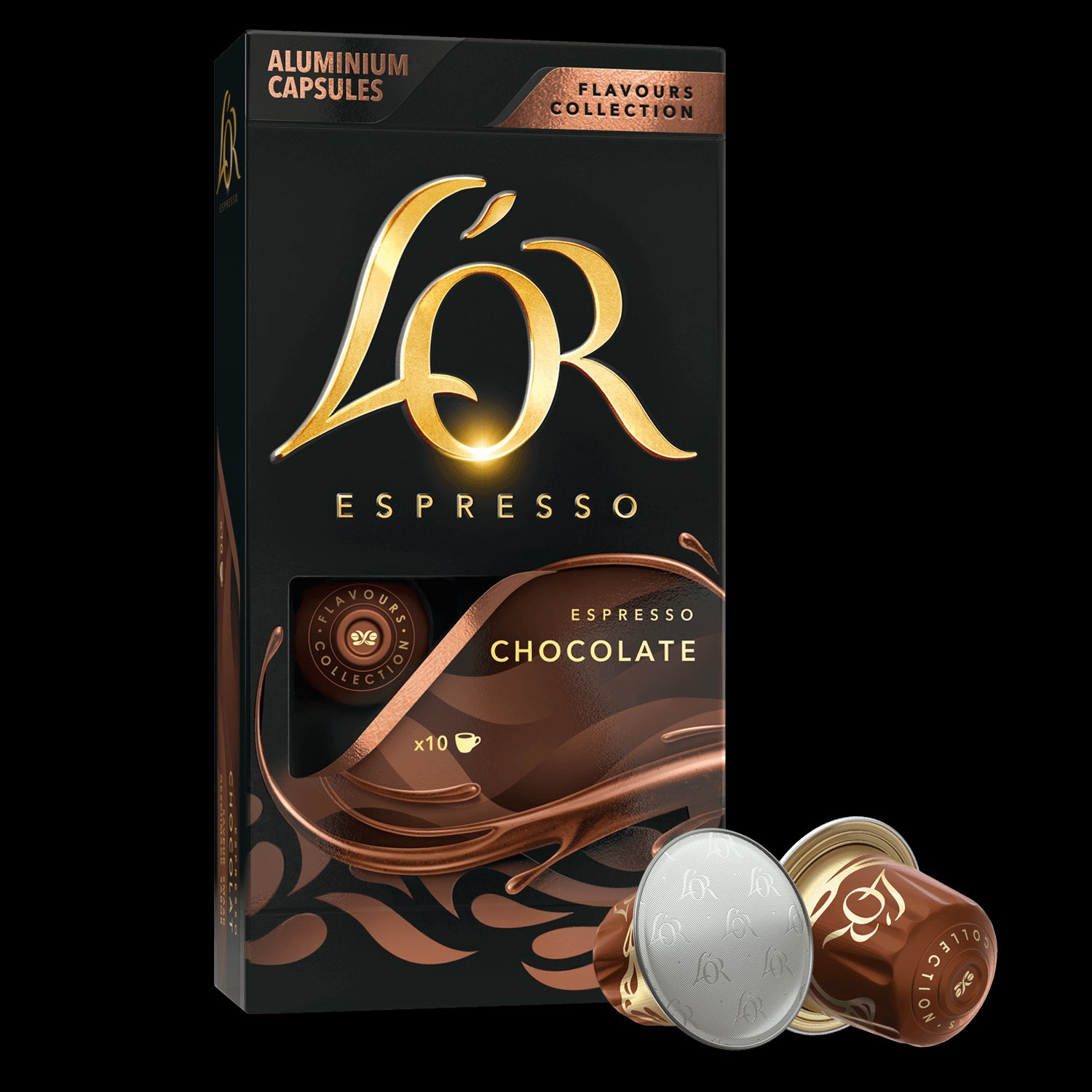 Lo'r Café espresso chocolate en cápsulas l'or compatible con