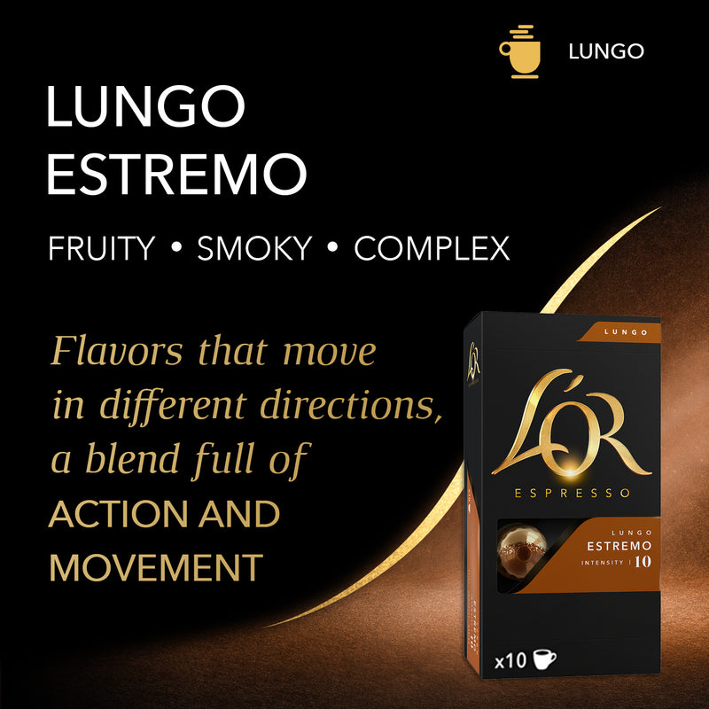 Lungo - 10 capsules pour Nespresso