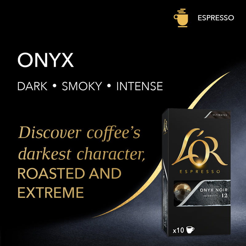 Discover coffee's darkest character, roasted and extreme.