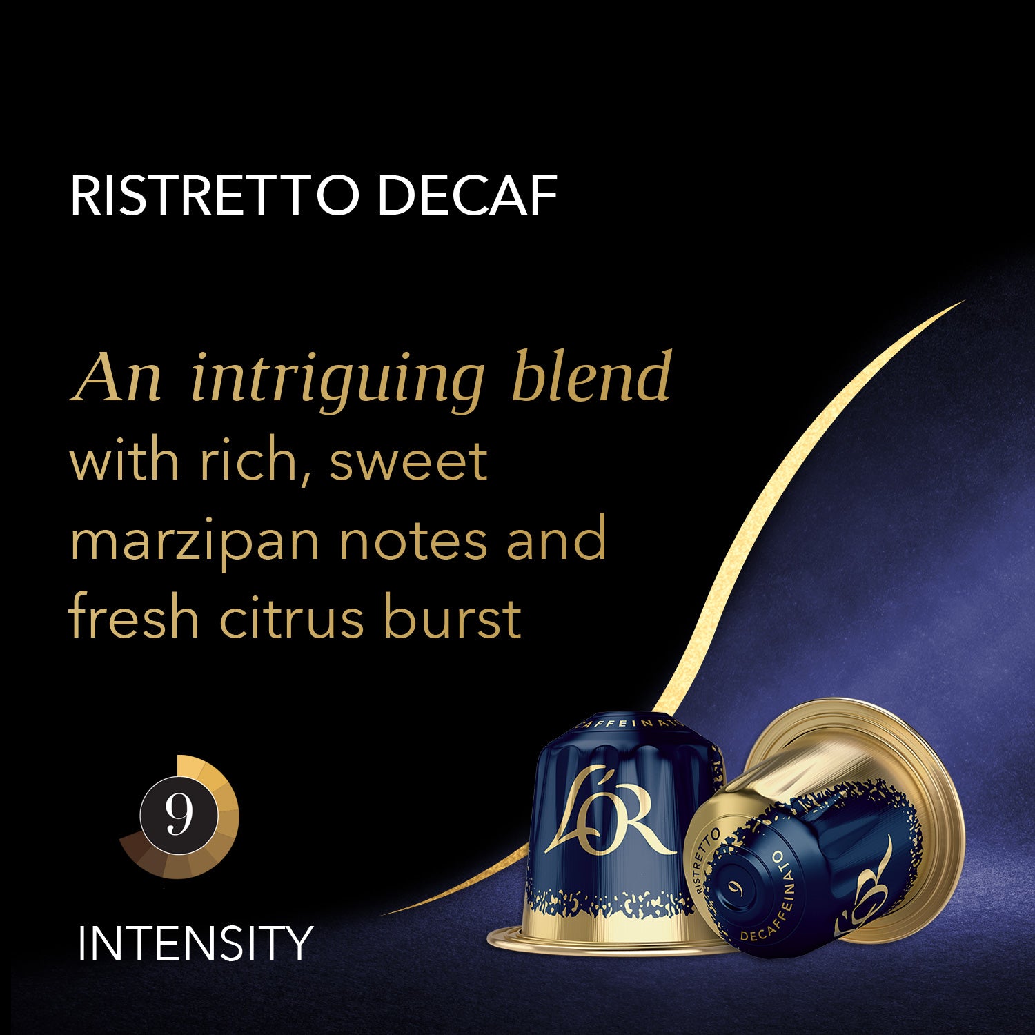 An intriguing blend with rich, sweet marzipan notes and fresh fruit burst.