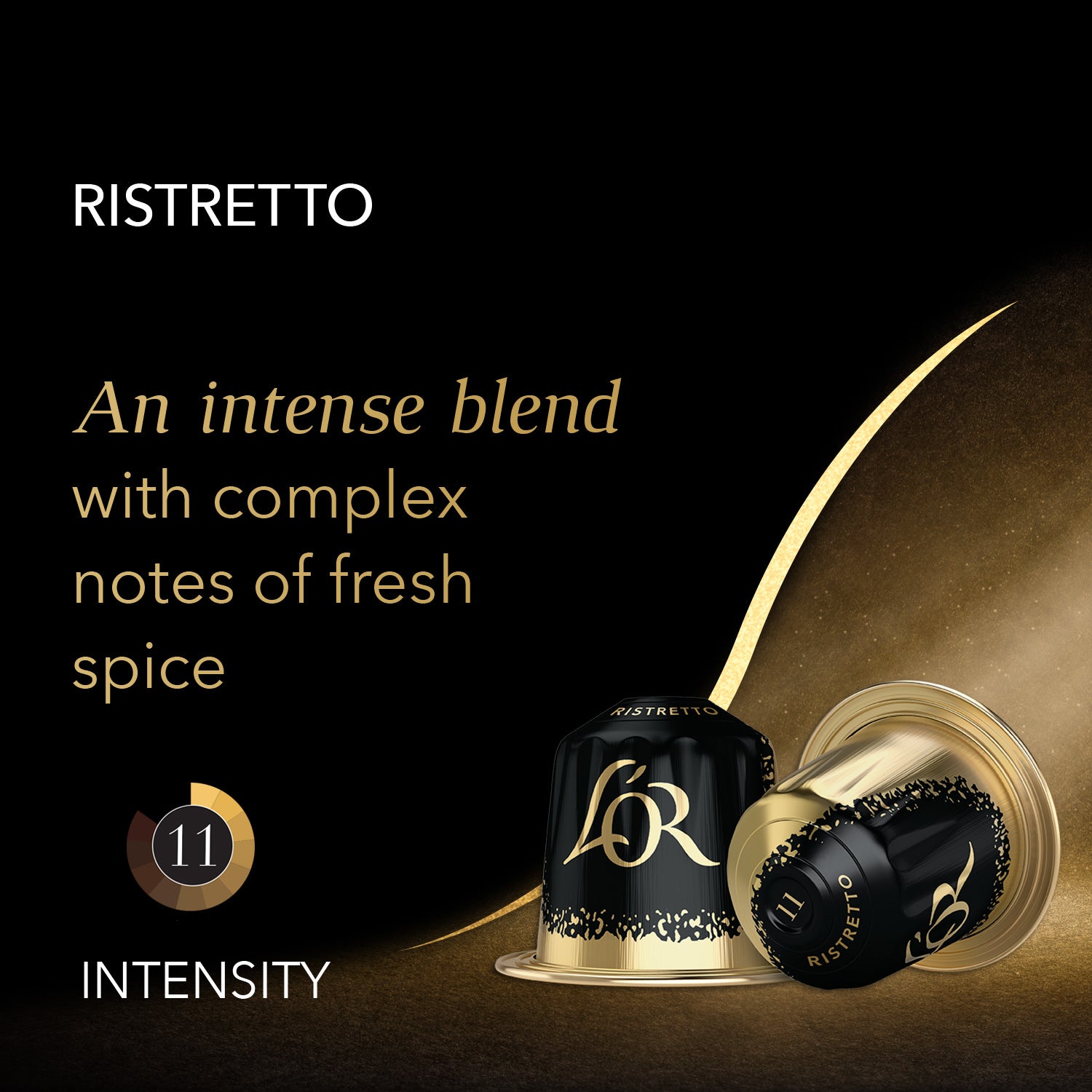 An intense blend with complex notes of fresh spice.