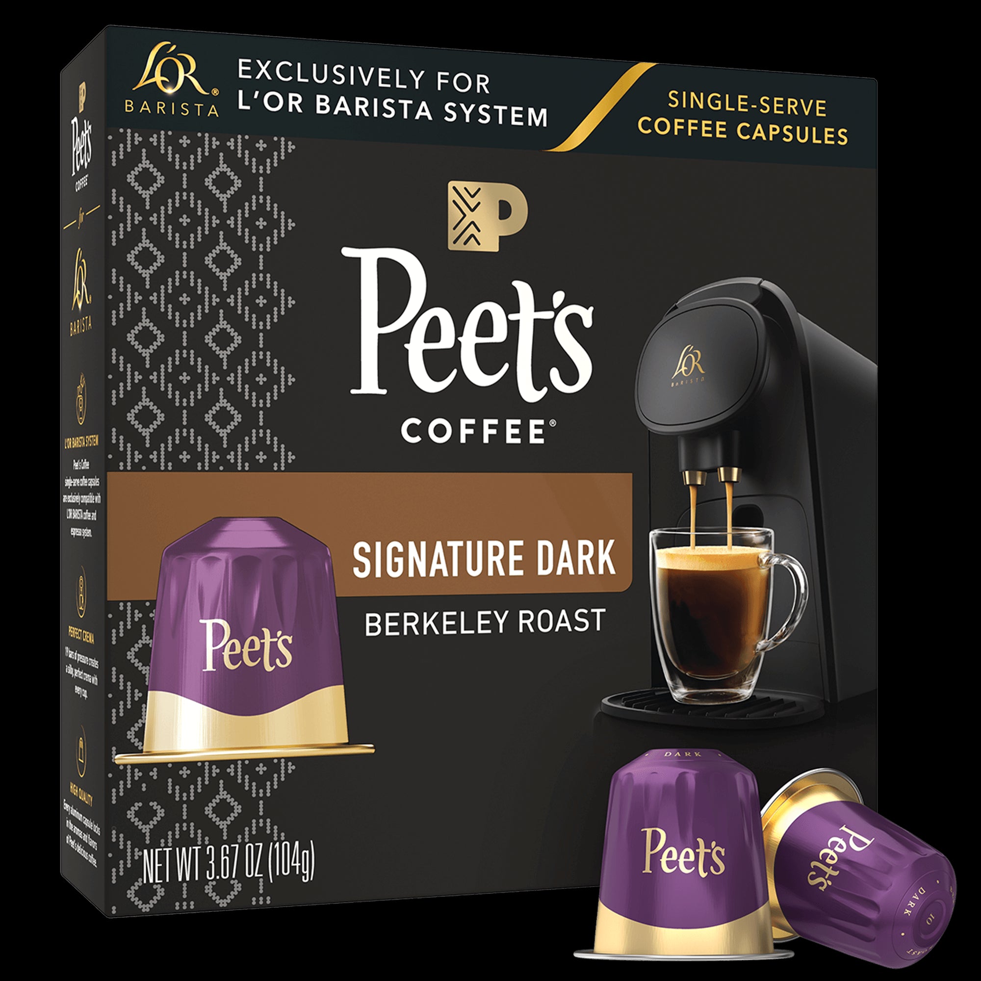 Peet's Berkeley Roast Coffee 100 Capsule Bundle