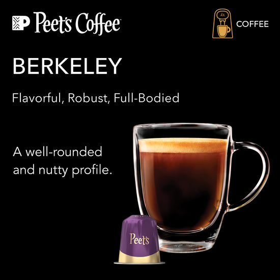 Peet's Berkeley Roast Coffee 100 Capsule Bundle