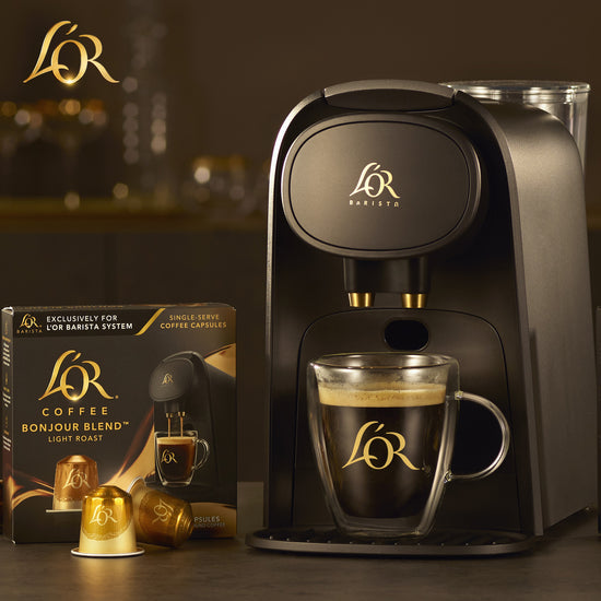 Coffee capsules are compatible with the L'OR BARISTA System only. 