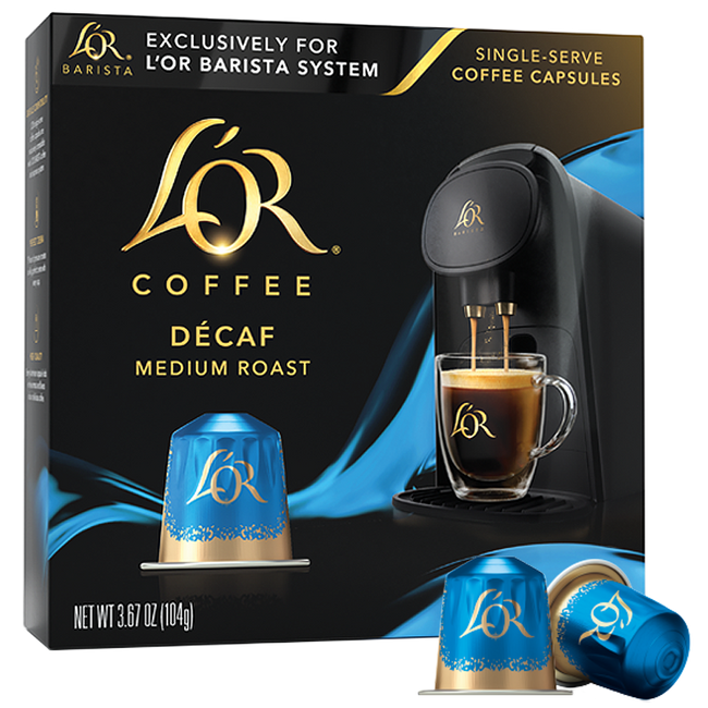 Decaf Coffee 100 Capsule Bundle L OR Coffee